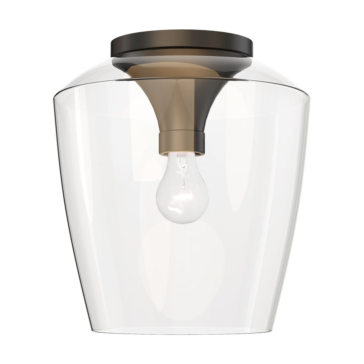 Goblet 12" Flush Mount Black