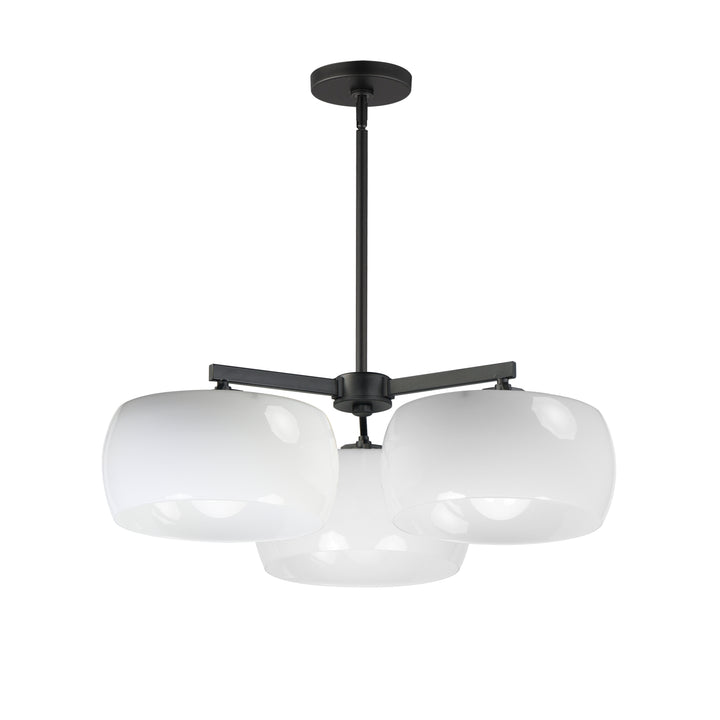 Glazed Chandelier White / Black