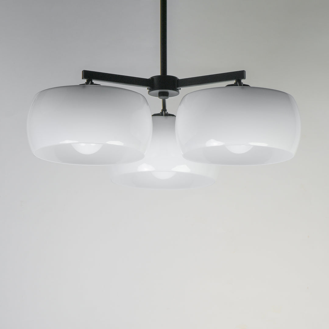 Glazed Chandelier White / Black alternate view