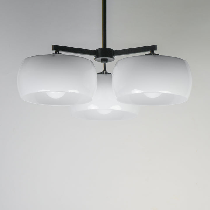 Glazed Chandelier White / Black alternate view