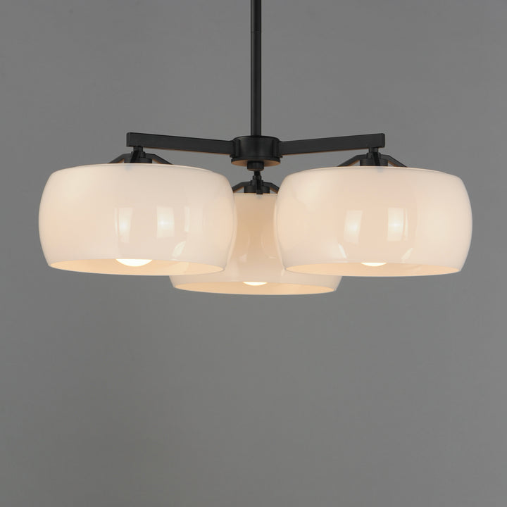 Glazed Chandelier White / Black alternate view