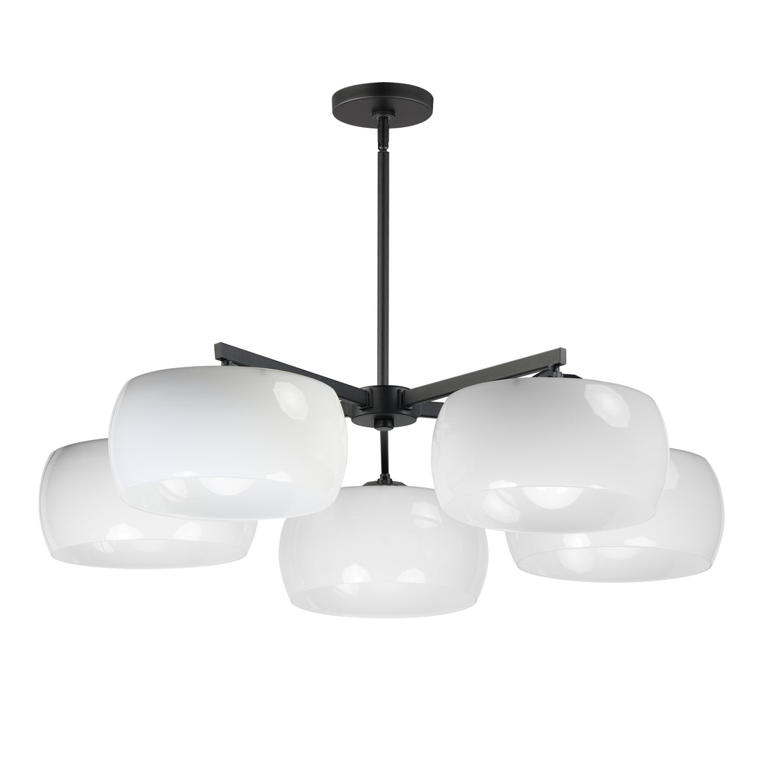 Glazed Chandelier White / Black