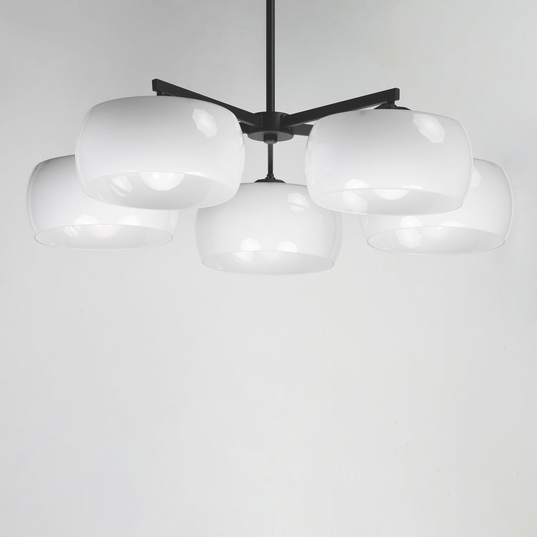 Glazed Chandelier White / Black alternate view