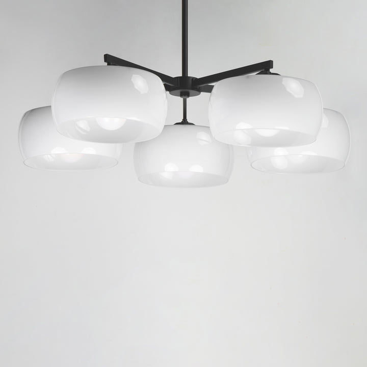 Glazed Chandelier White / Black alternate view