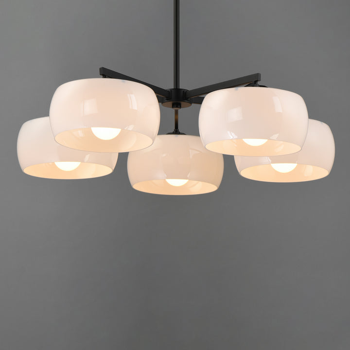 Glazed Chandelier White / Black alternate view
