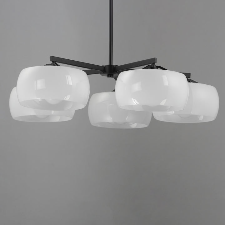 Glazed Chandelier White / Black alternate view