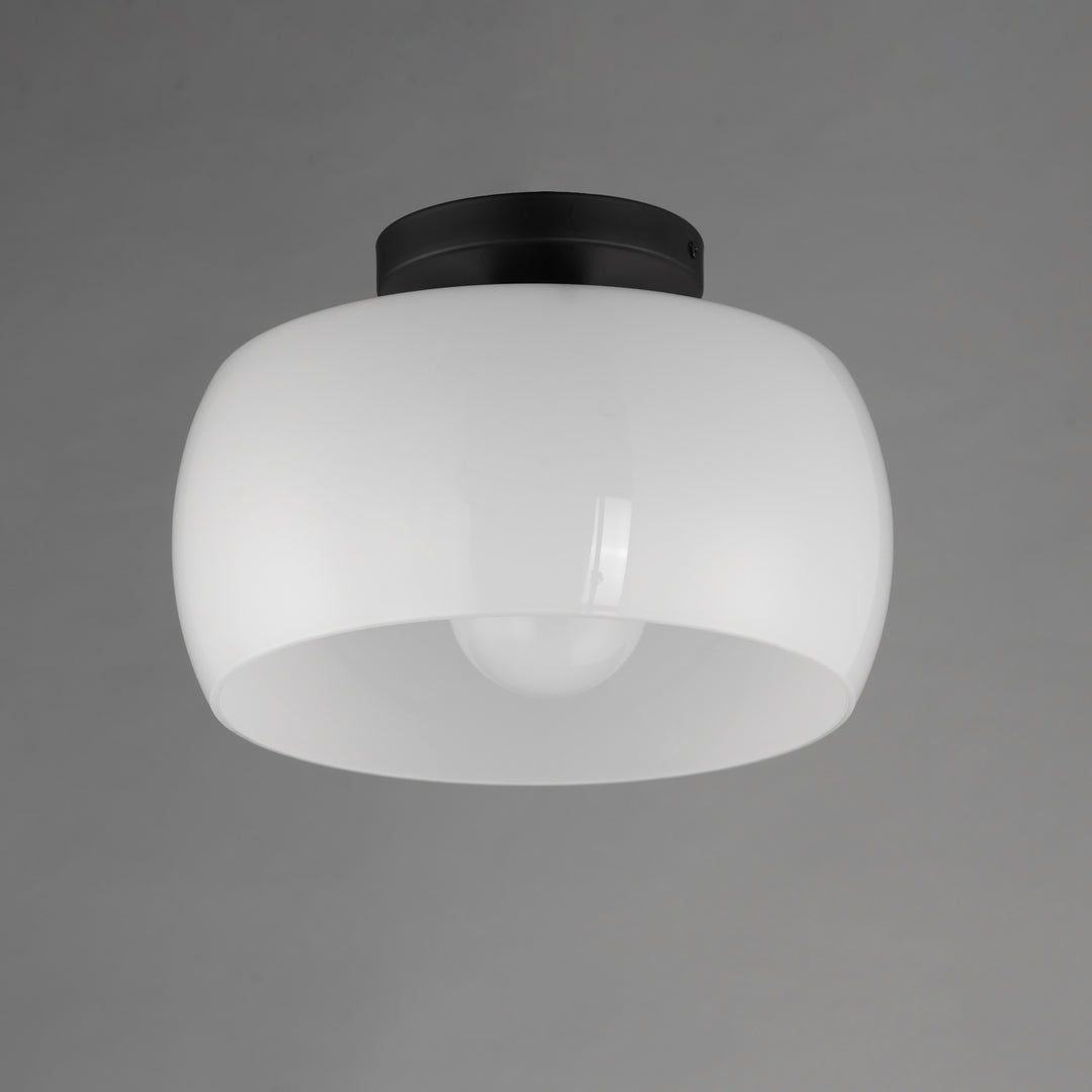 Glazed Flush Mount White / Black alternate view