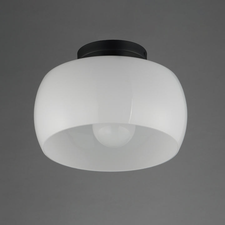 Glazed Flush Mount White / Black alternate view