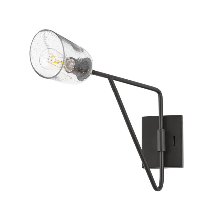 Keppe Swing Arm Wall Sconce Stainless Steel / Dark Bronze