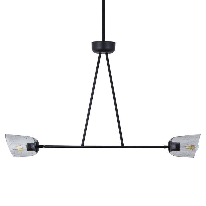 Keppe 2-Light Linear Pendant Stainless Steel / Dark Bronze alternate view