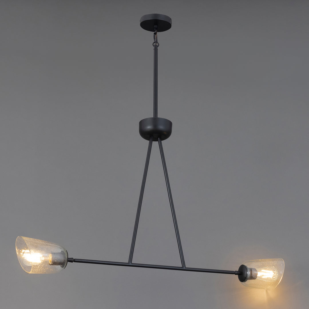 Keppe 2-Light Linear Pendant Stainless Steel / Dark Bronze alternate view