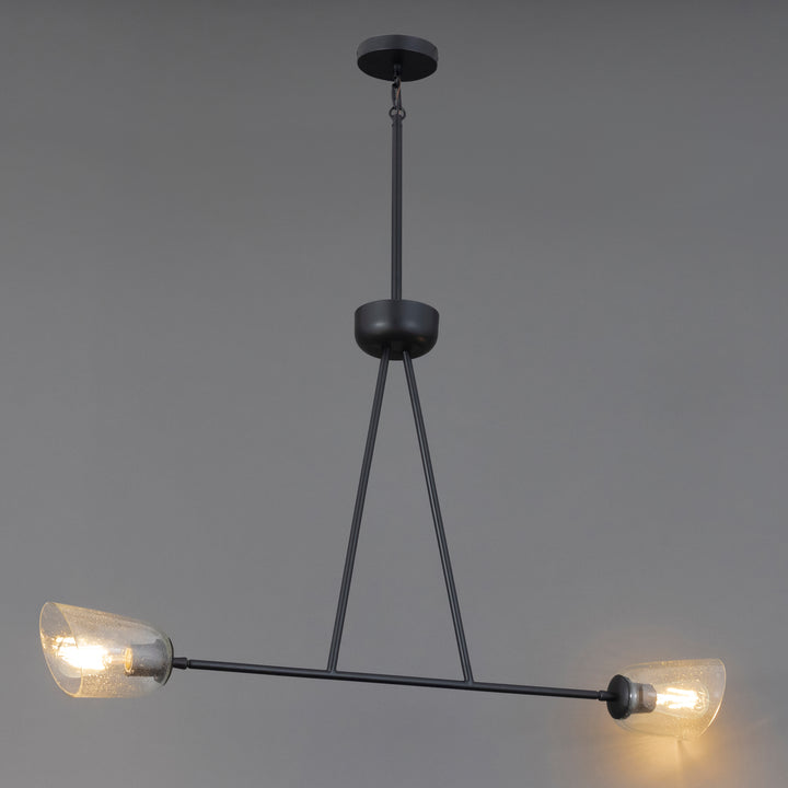 Keppe 2-Light Linear Pendant Stainless Steel / Dark Bronze alternate view