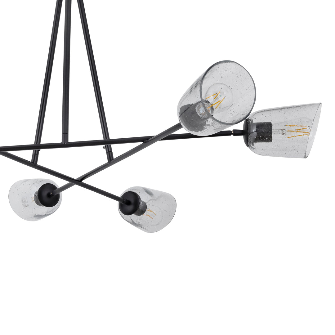 Keppe 6-Light Chandelier Stainless Steel / Dark Bronze alternate view