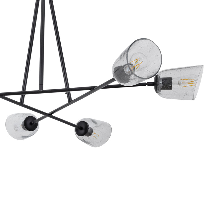 Keppe 6-Light Chandelier Stainless Steel / Dark Bronze alternate view