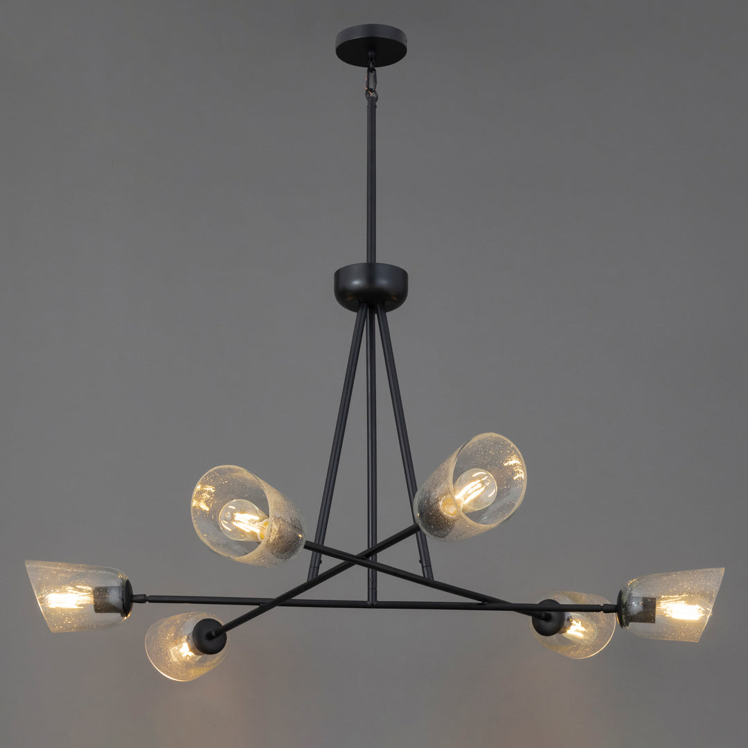 Keppe 6-Light Chandelier Stainless Steel / Dark Bronze alternate view