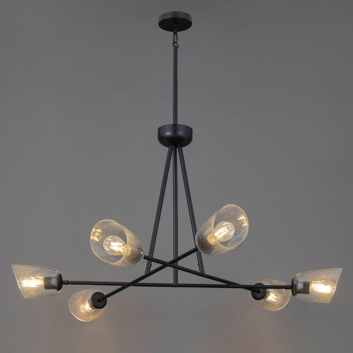 Keppe 6-Light Chandelier Stainless Steel / Dark Bronze alternate view