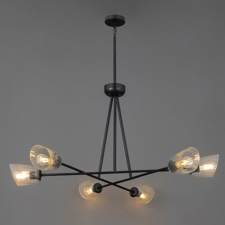 Keppe 6-Light Chandelier Stainless Steel / Dark Bronze alternate view