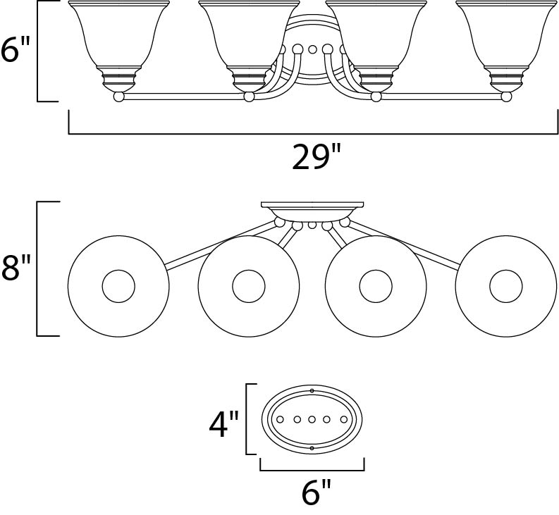 Malaga Bath Vanity dimensions diagram