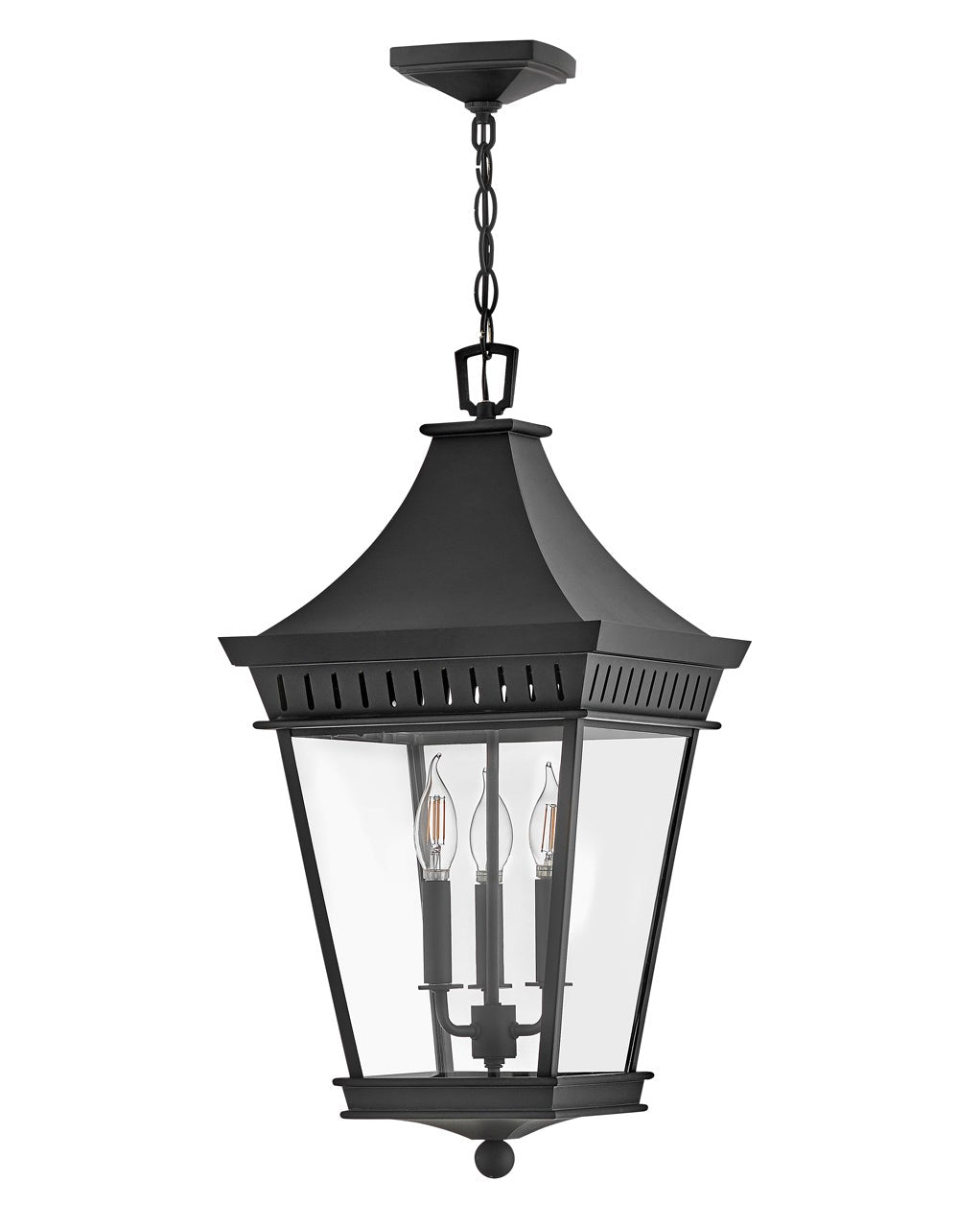 Chapel Hill Large Hanging Lantern by Hinkley - view 2