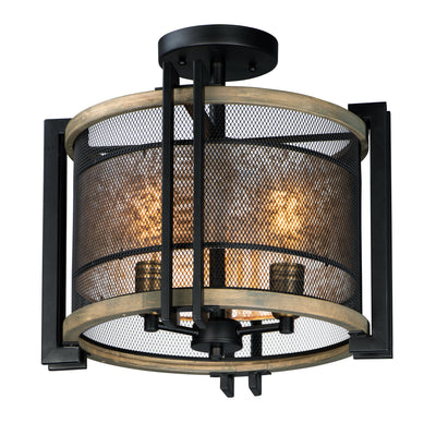 Boundry - 3 Light Flush Mount