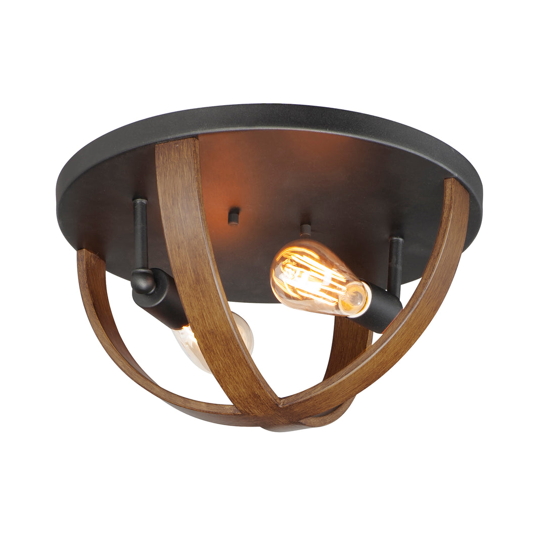 Compass 2-Light Flush Mount APBK