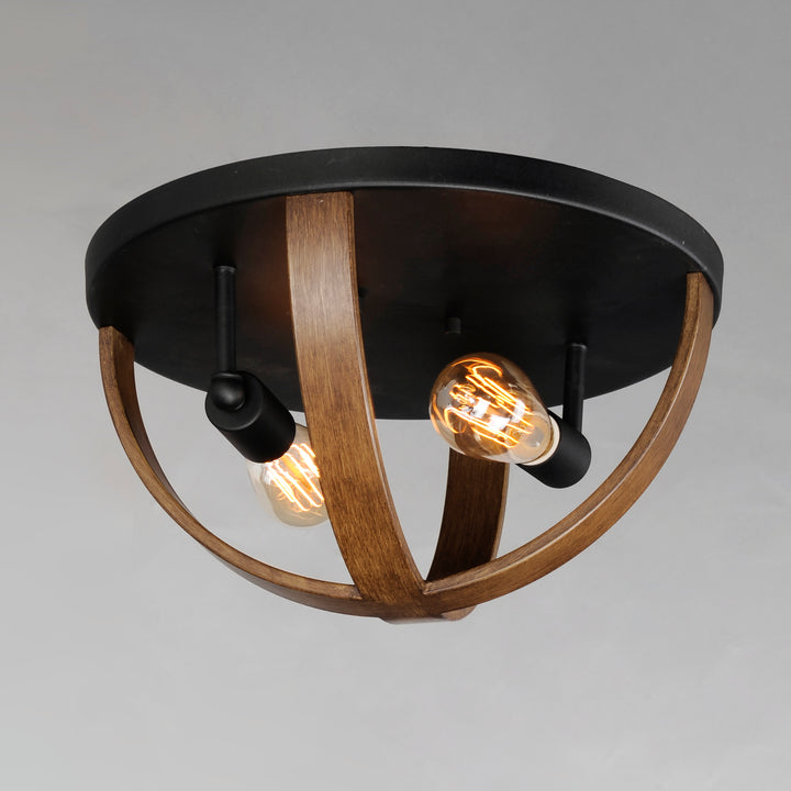 Compass 2-Light Flush Mount APBK alternate view