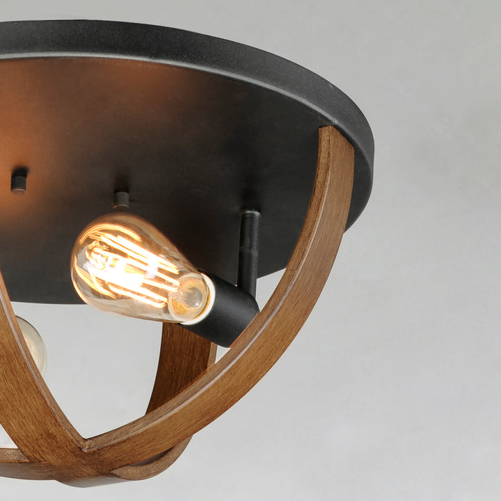 Compass 2-Light Flush Mount APBK alternate view