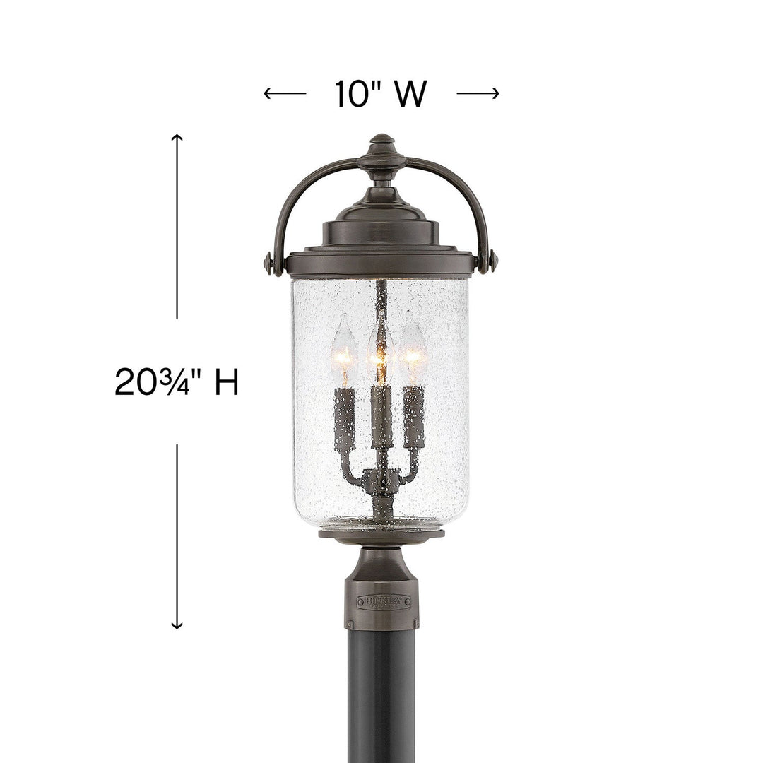 Willoughby Medium Post Mount Lantern