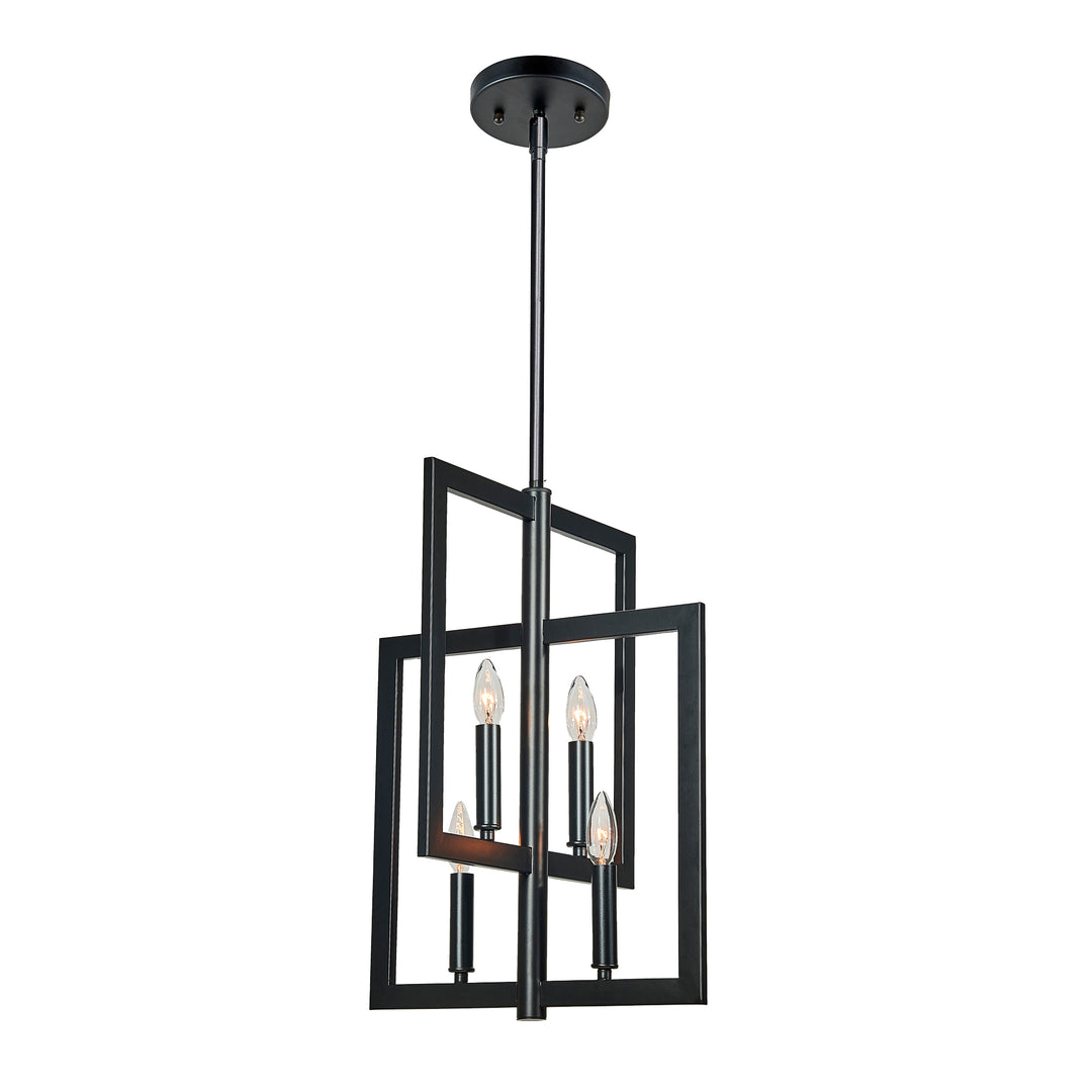 Carbon Pendant, 4-Light, by Russell