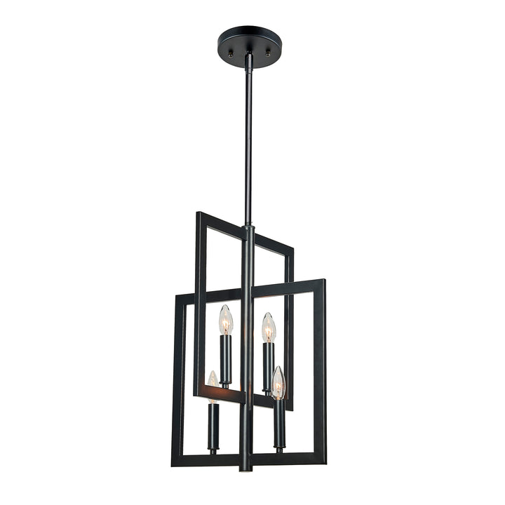Carbon Pendant, 4-Light, by Russell