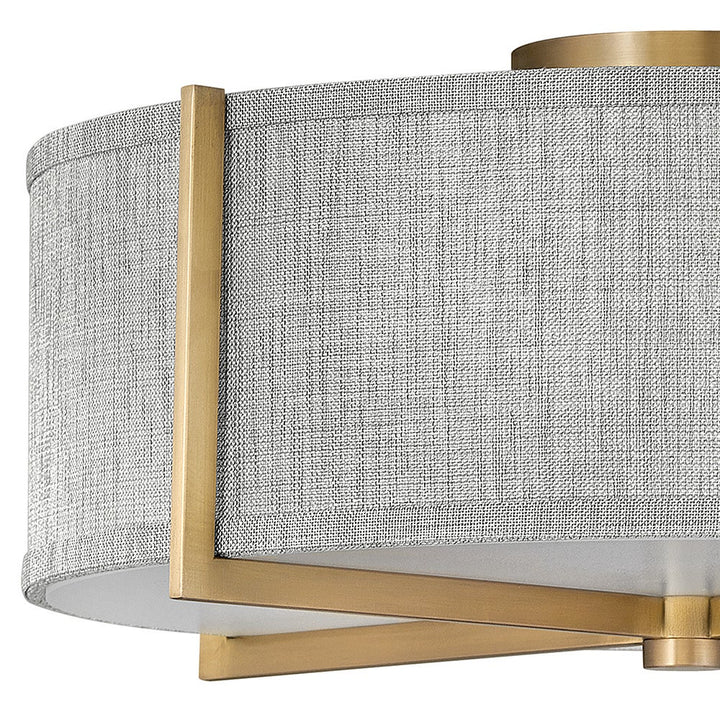 Axis Heathered Gray Semi-Flush Mount