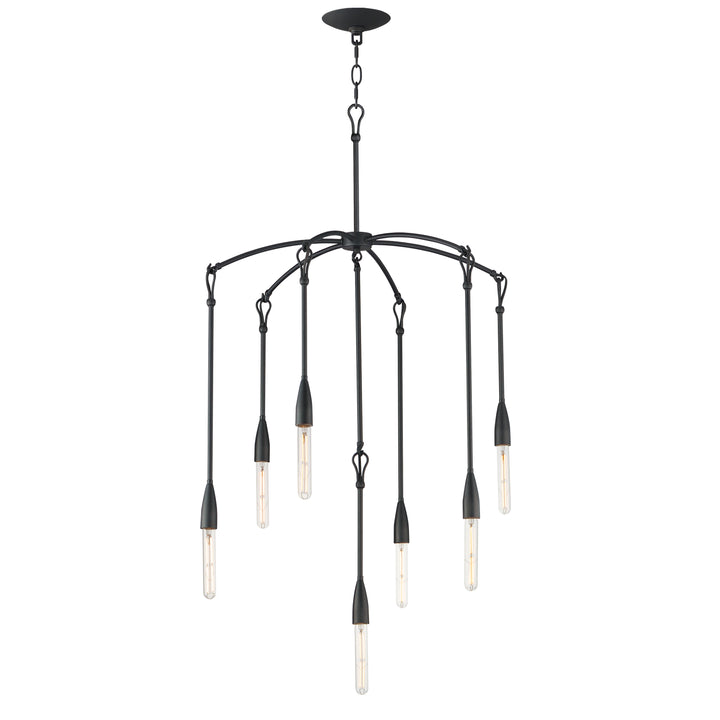Pioneer 7-Light Chandelier Anthracite