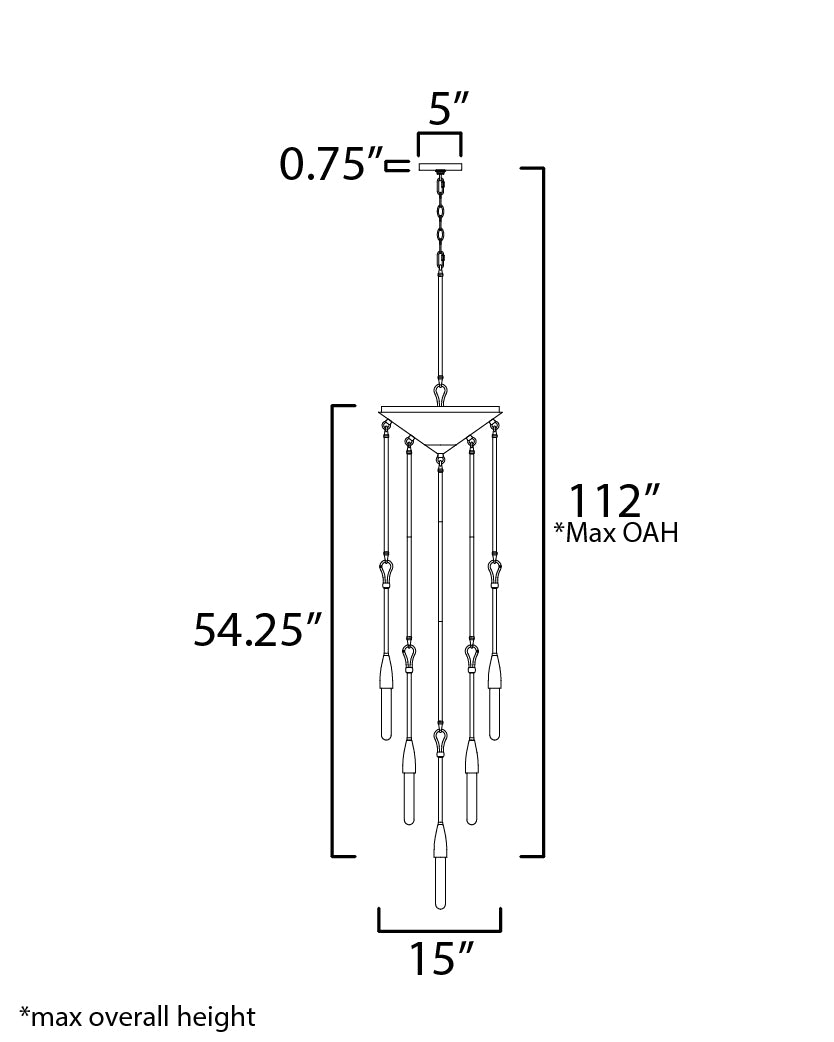 Pioneer Pendant dimensions diagram