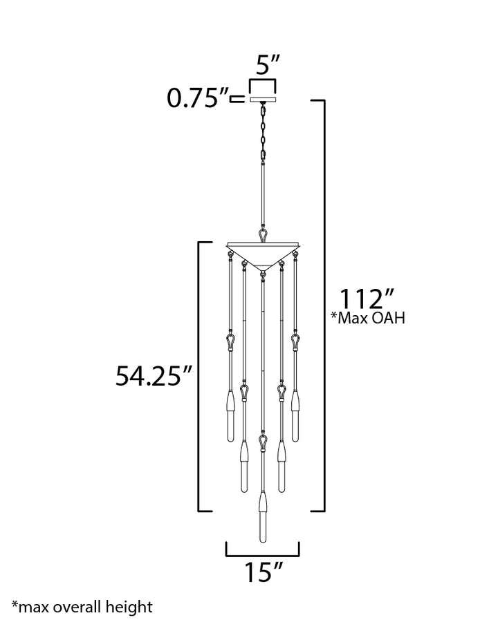 Pioneer Pendant dimensions diagram