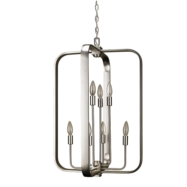 Axis Pendant in Brushed Chrome by Russell