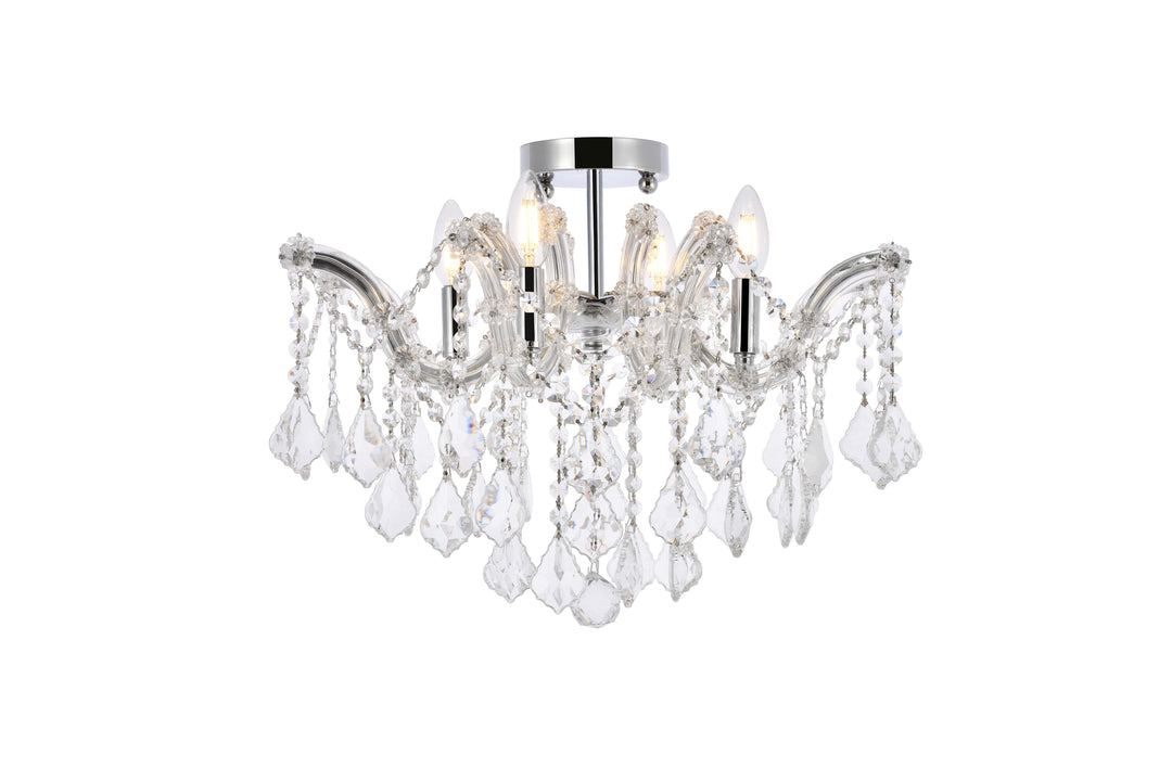 Maria Theresa Crystal Flush Mount by Elegant - view 2