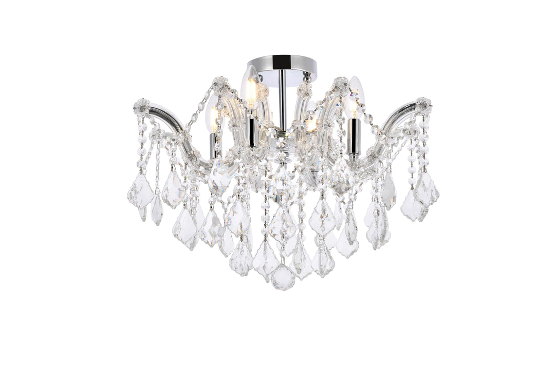 Maria Theresa Crystal Flush Mount by Elegant - view 4