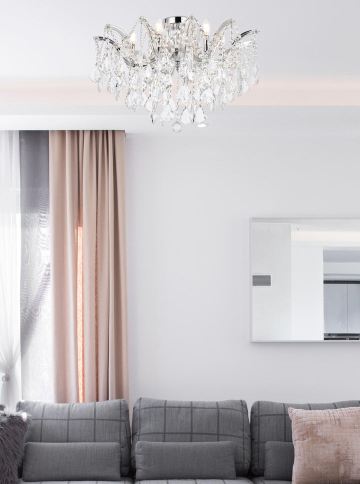 Maria Theresa Crystal Flush Mount by Elegant - view 28