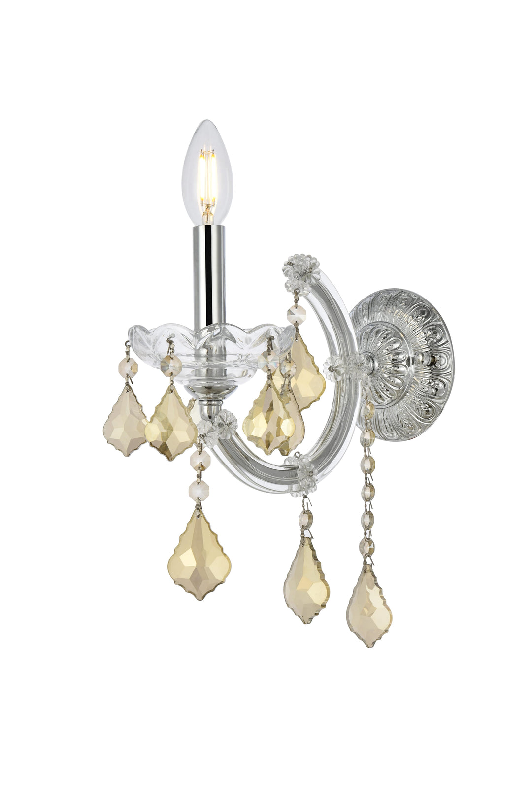 Maria Theresa Crystal Wall Sconce by Elegant - view 8