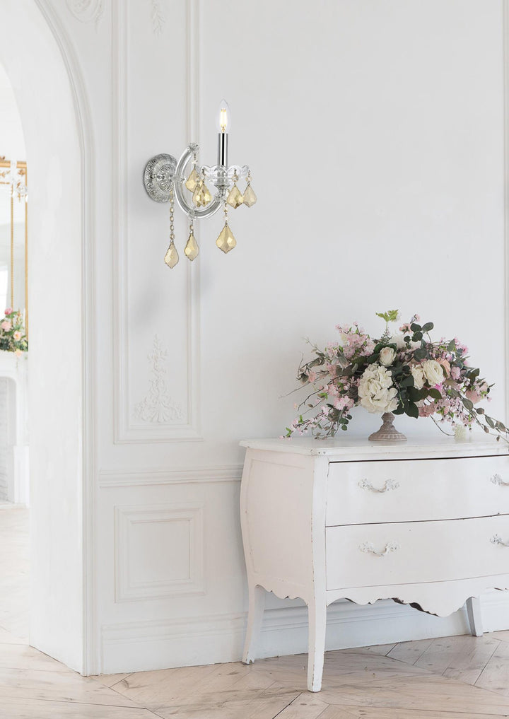 Maria Theresa Crystal Wall Sconce by Elegant - view 9