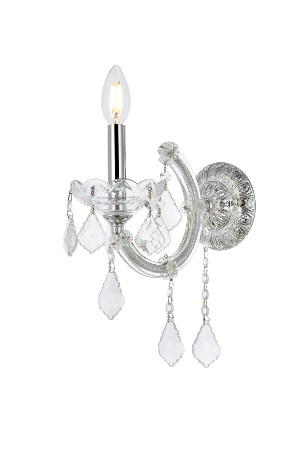 Maria Theresa Crystal Wall Sconce by Elegant - view 2