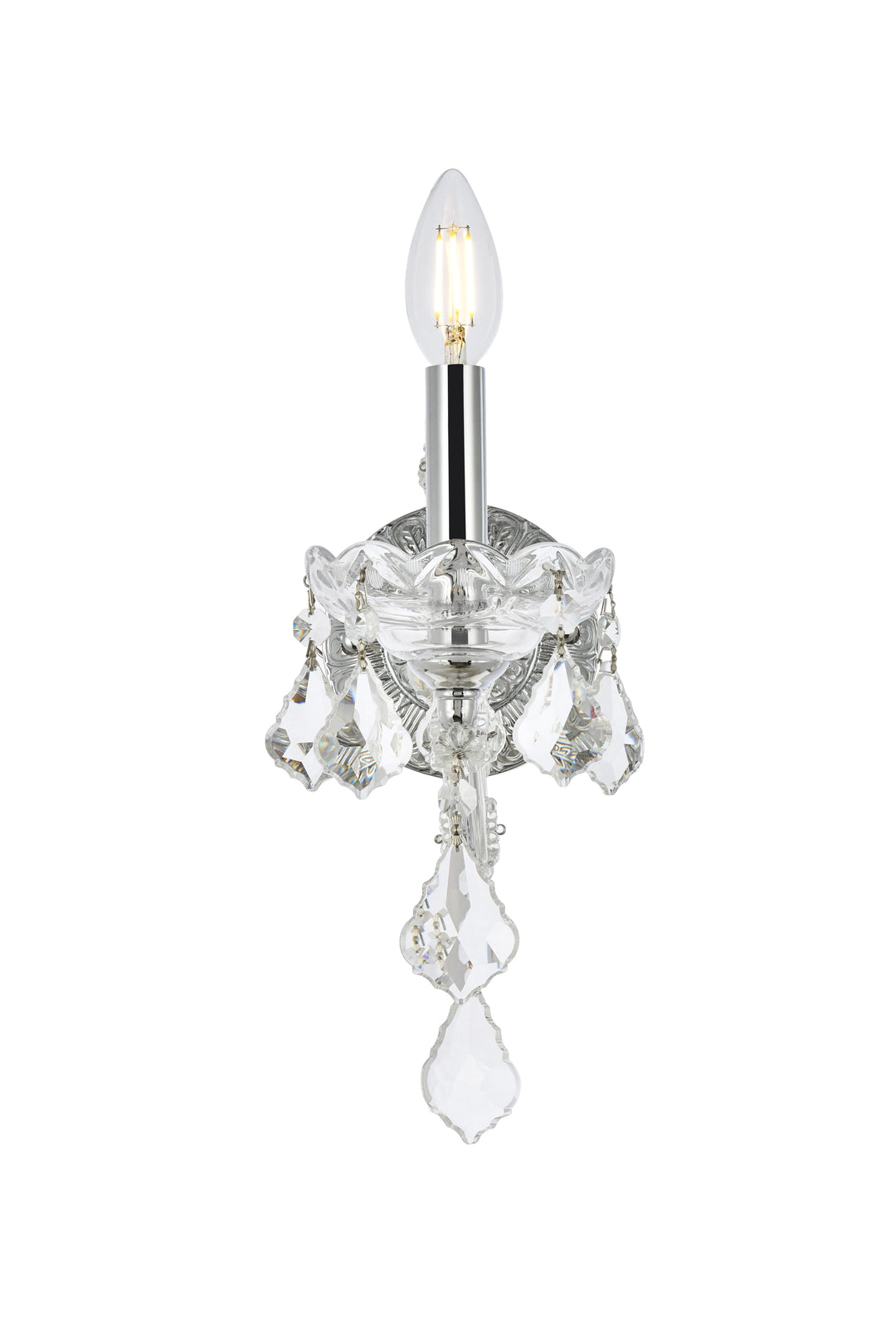 Maria Theresa Crystal Wall Sconce by Elegant - view 4