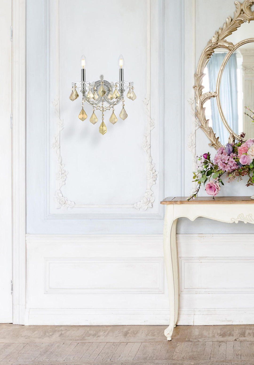 Maria Theresa Crystal Wall Sconce by Elegant - view 46