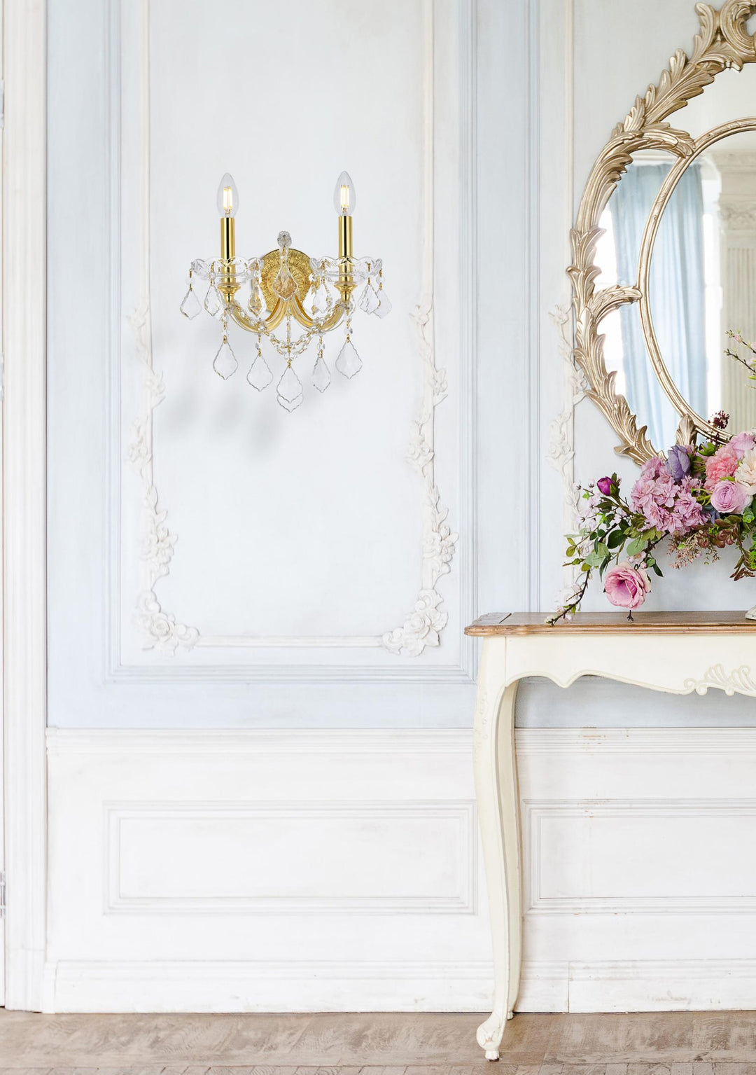 Maria Theresa Crystal Wall Sconce by Elegant - view 64