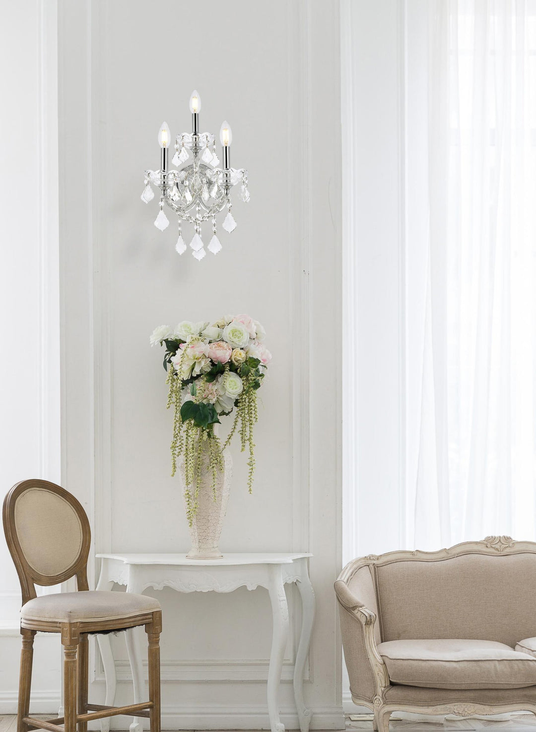 Maria Theresa Crystal Wall Sconce by Elegant - view 34