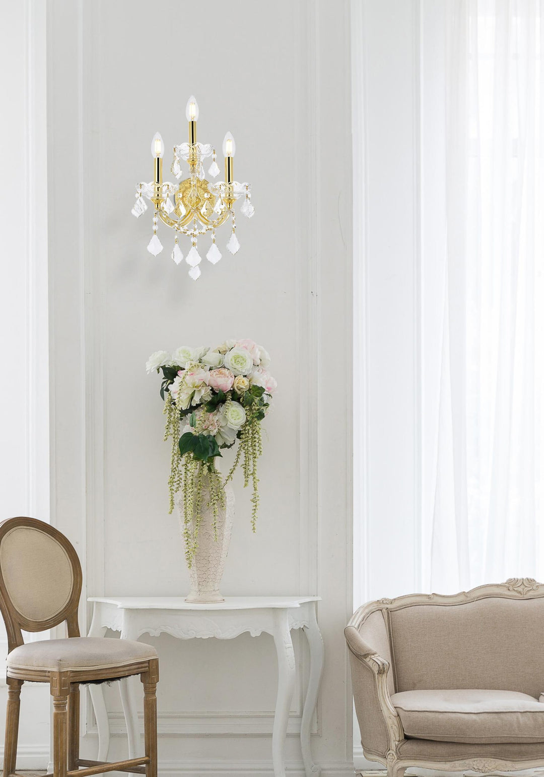 Maria Theresa Crystal Wall Sconce by Elegant - view 70
