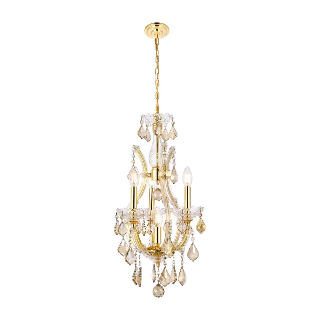 Maria Theresa Crystal Pendant in Gold by Elegant