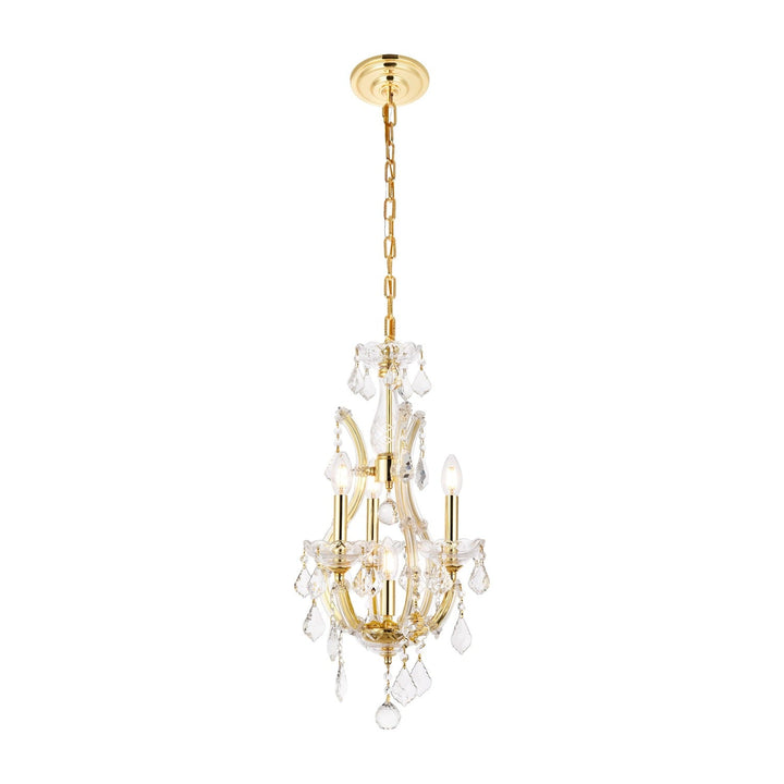 Maria Theresa Crystal Pendant in Gold by Elegant