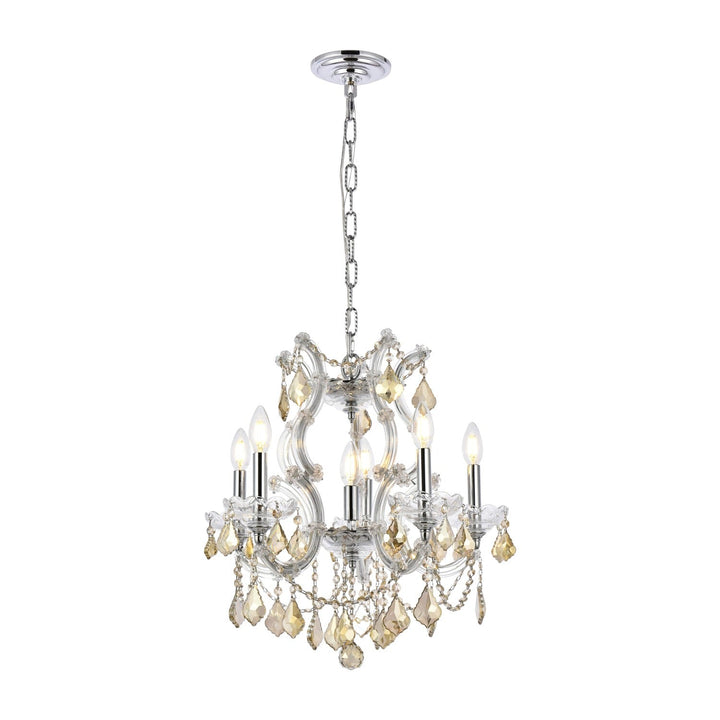 Maria Theresa Crystal Pendant in Chrome by Elegant