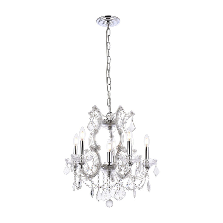 Maria Theresa Crystal Pendant in Chrome by Elegant